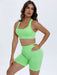 Scoop Neck Wide Strap Top and Shorts Active Set  Jessie Knowles