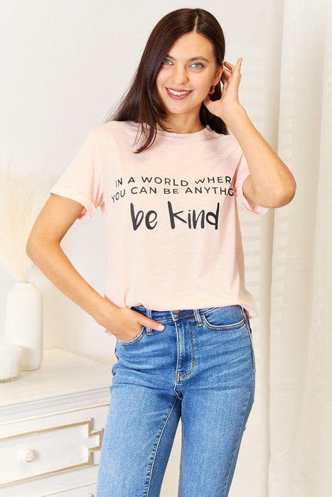 Simply Love Slogan Graphic Cuffed T-Shirt  Jessie Knowles