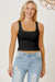 Square Neck Wide Strap Tank  Jessie Knowles