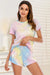 Tie-Dye Round Neck Short Sleeve Top and Shorts Lounge Set  Jessie Knowles