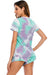 Tie-Dye Round Neck Short Sleeve Top and Shorts Lounge Set  Jessie Knowles