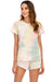 Tie-Dye Round Neck Short Sleeve Top and Shorts Lounge Set  Jessie Knowles