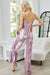 Tie-Dye Spaghetti Strap Jumpsuit with Pockets JUMPSUITS Jessie Knowles