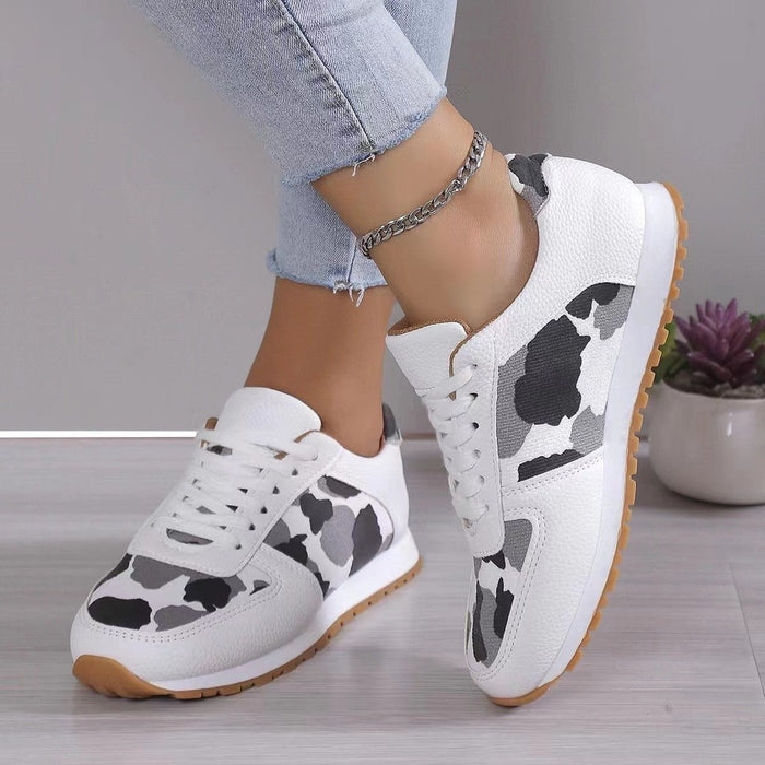 Tied Printed PU Leather Athletic  Jessie Knowles