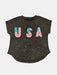 USA Round Neck Short Sleeve T-Shirt TOPS Jessie Knowles