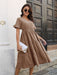 V-Neck Short Sleeve Midi Dress DRESSES Jessie Knowles