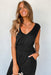 V-Neck Wide Strap Pocketed Jumpsuit  Jessie Knowles