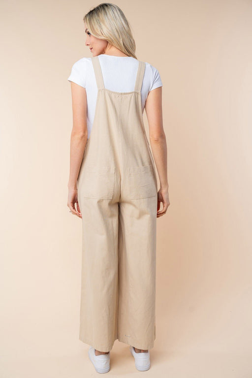 White Birch Sleeveless Wide Leg Jumpsuit BOTTOMS Jessie Knowles