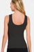 Zenana 2 Way Neckline Washed Ribbed Tank  Jessie Knowles