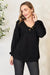 Zenana Buttoned Long Sleeve Blouse  Jessie Knowles