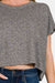 Zenana Short Sleeve Round Neck Cropped T-Shirt TOPS Jessie Knowles