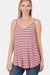 Zenana Striped Curved Hem Cami  Jessie Knowles