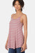 Zenana Striped Curved Hem Cami  Jessie Knowles