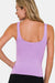 Zenana V-Neck Slim Tank  Jessie Knowles