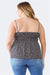 Zenobia Plus Size Frill Smocked Floral Sweetheart Neck Cami  Jessie Knowles